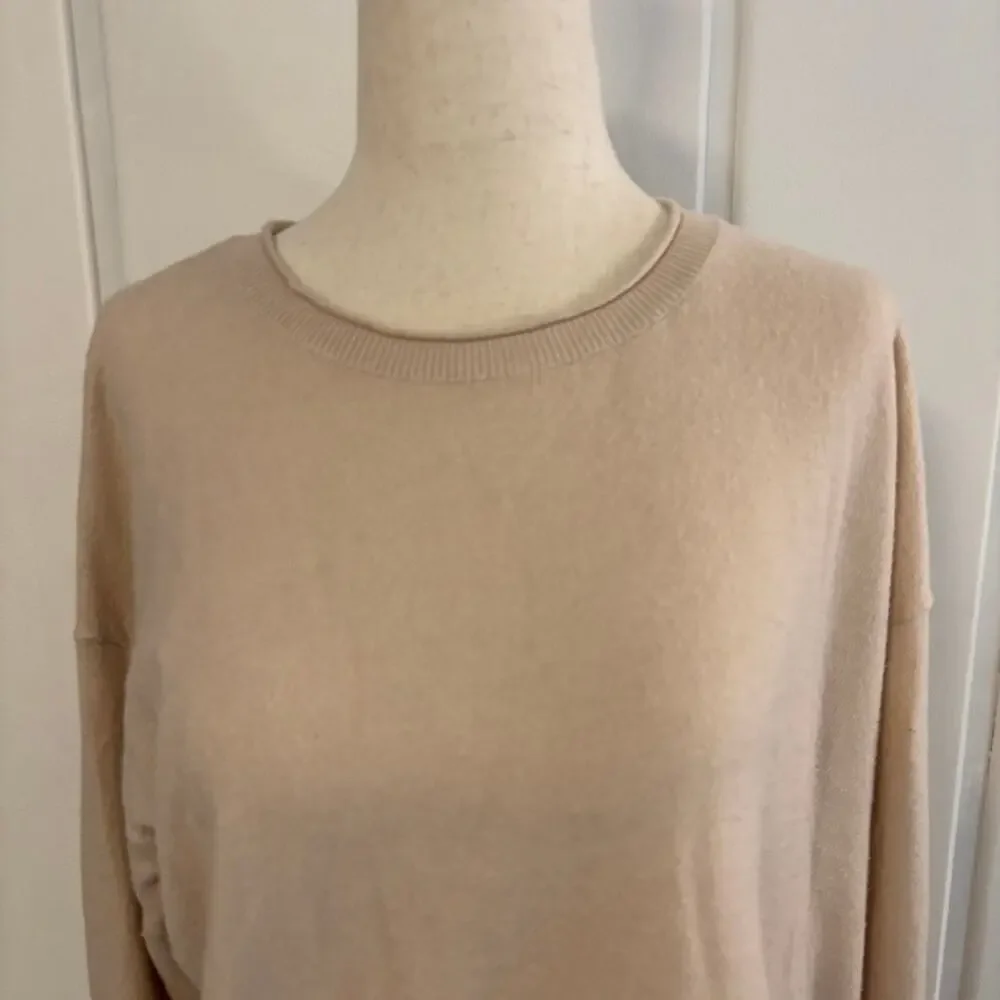 Mahina Blush Pink Sweater Womens Small Hi Low Hem Lightweight Knit Pullover